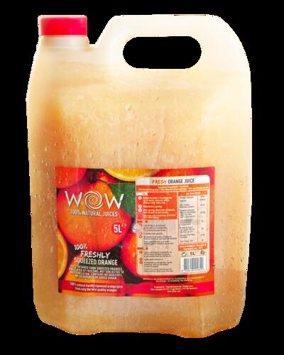 WOW Frozen Orange Juice Freshly Squeezed (4x5L) image